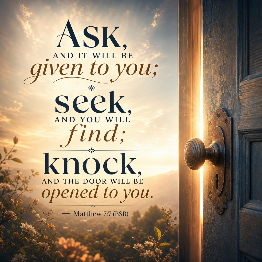 Matthew 7:7 verse image